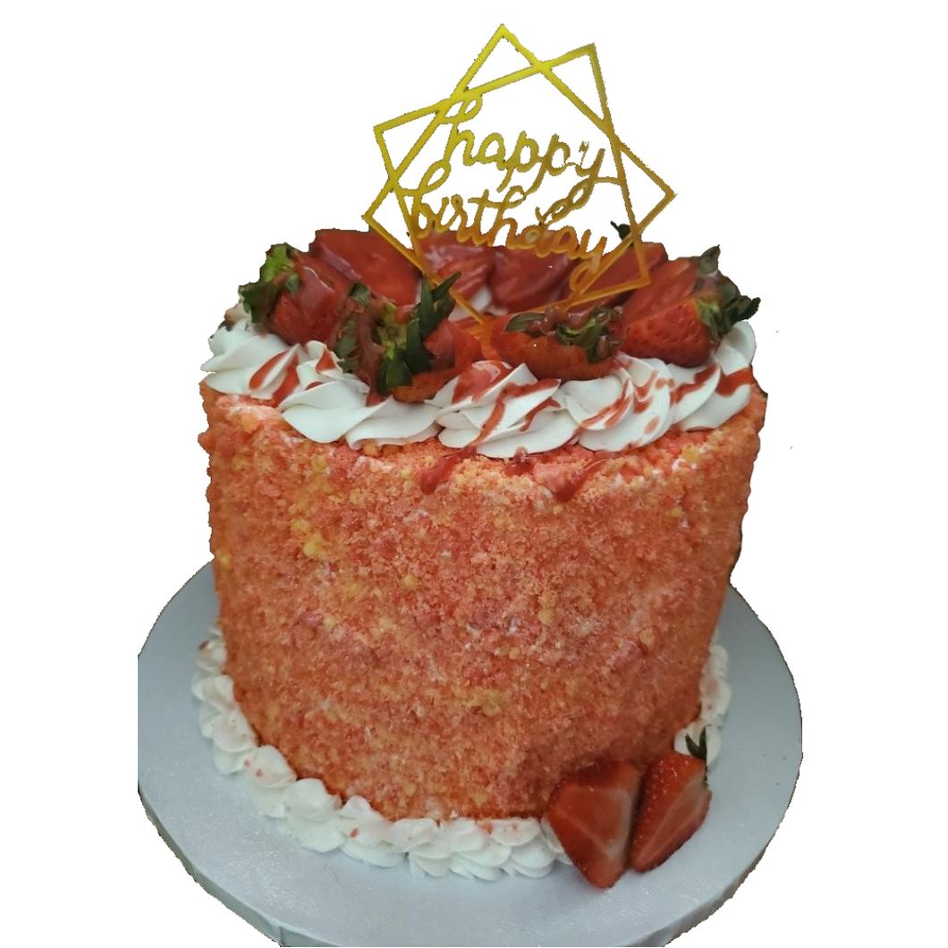 Strawberry Crunch Cake